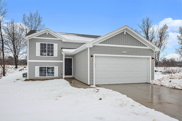 view of front of house featuring a garage