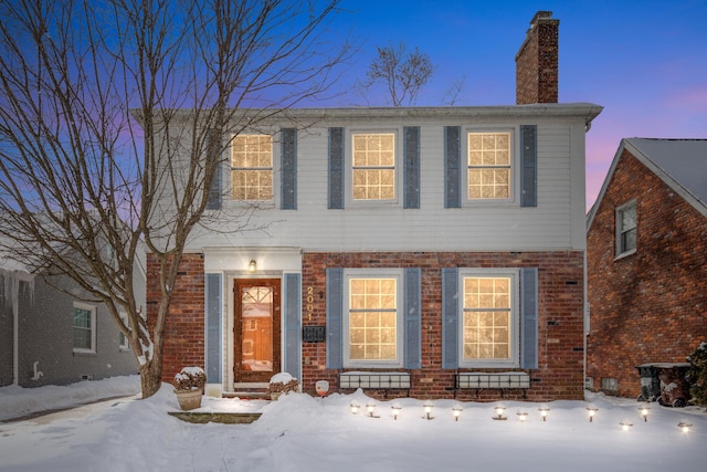 view of colonial inspired home