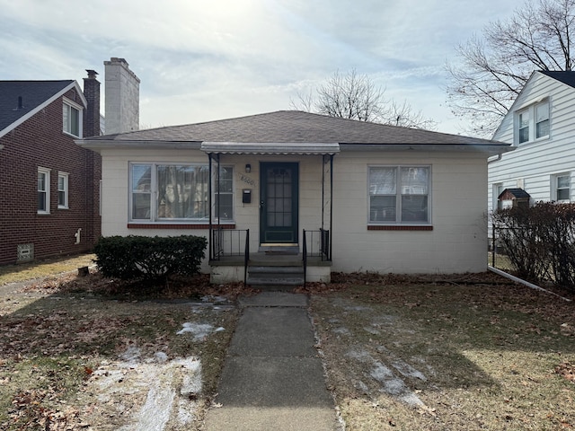 view of bungalow-style house