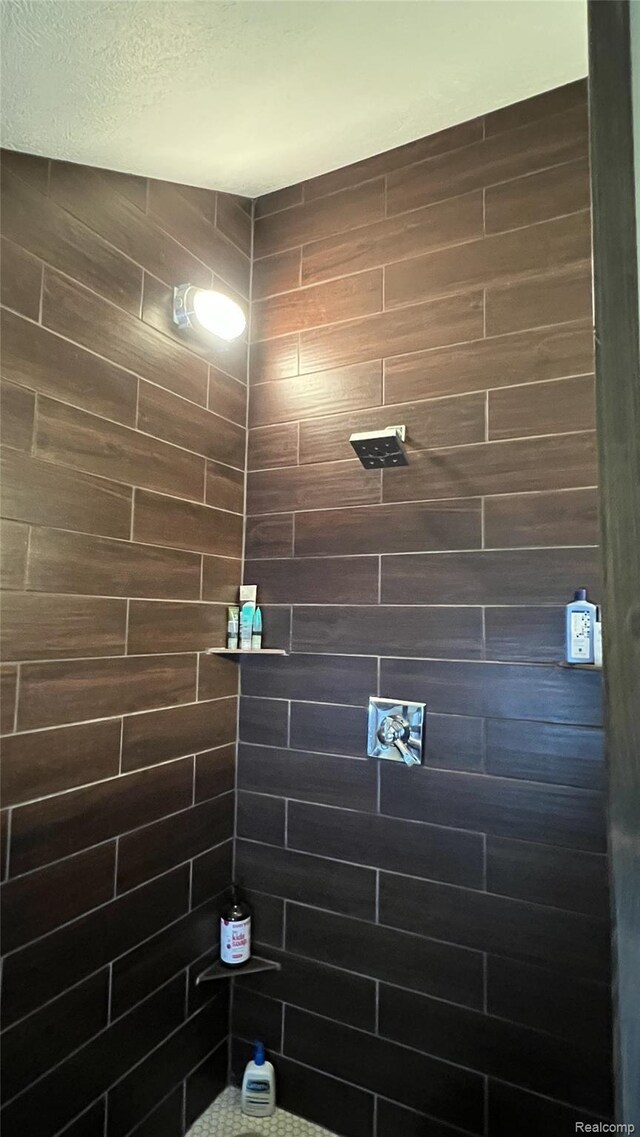 11720 Easy St, Kewadin, MI 49648 - bathroom with a tile shower