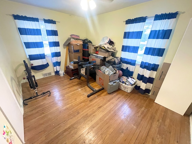 interior space featuring light hardwood / wood-style flooring