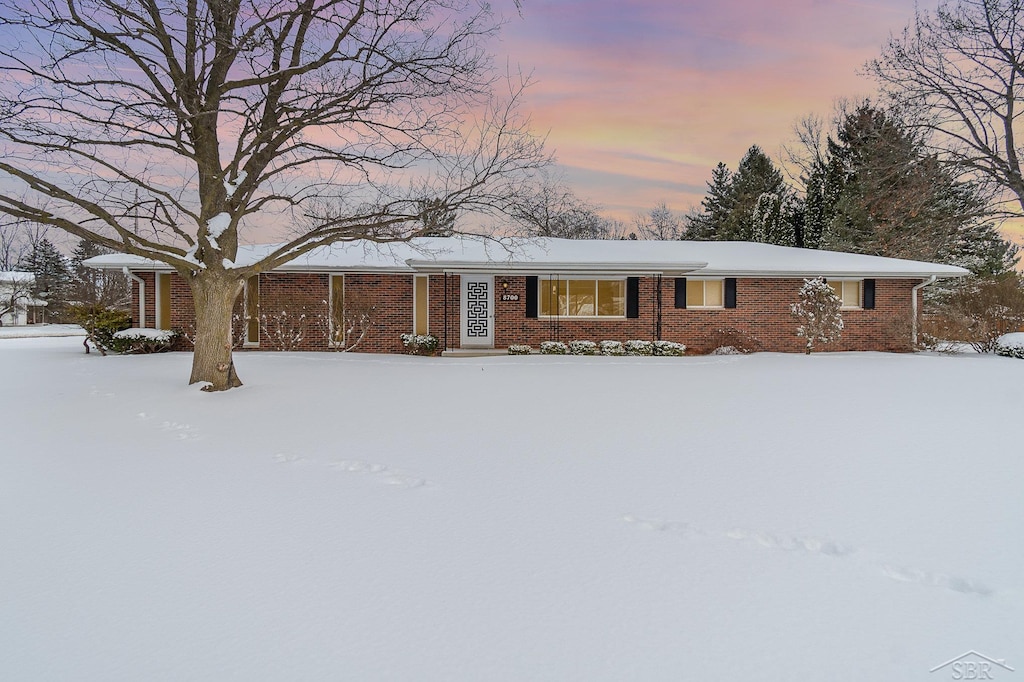 view of ranch-style home