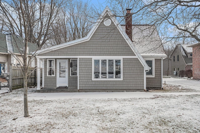 view of front of home