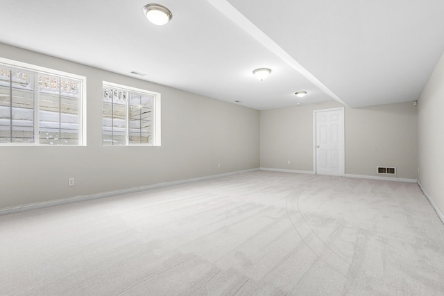 empty room with light carpet