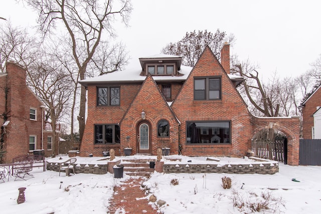 view of english style home