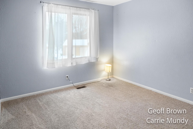 view of carpeted empty room