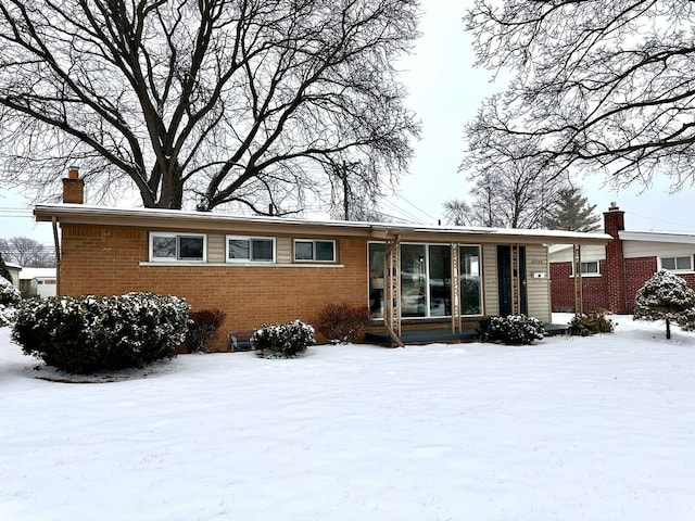 view of front of home