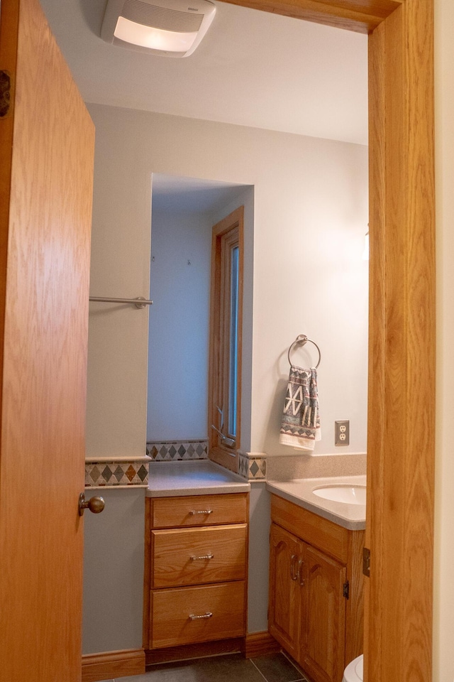 bathroom featuring vanity