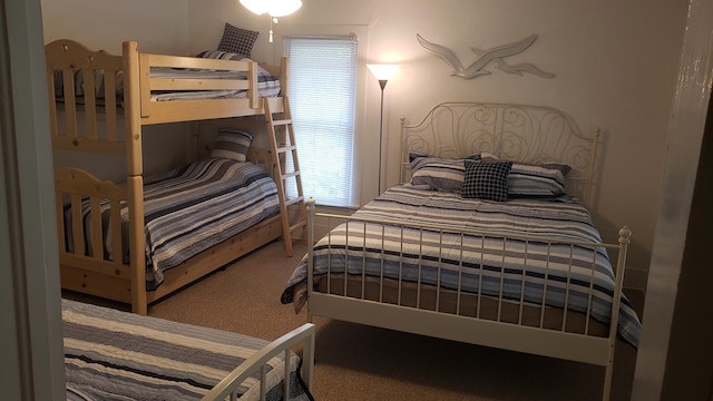 bedroom with carpet floors