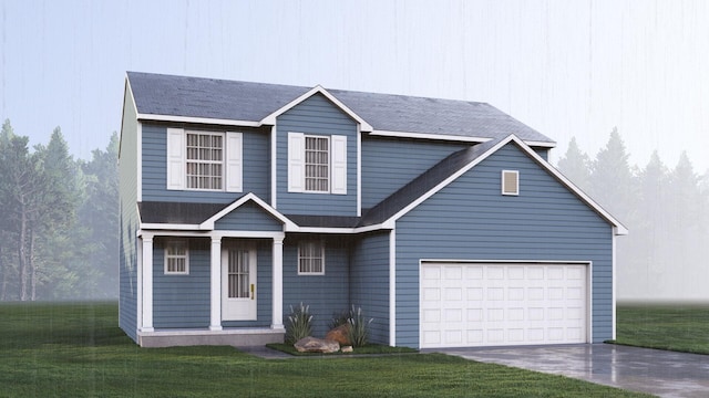 711 Reagan Ln, Milan, MI 48160 - view of front of home with a front yard