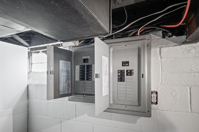 utility room featuring electric panel