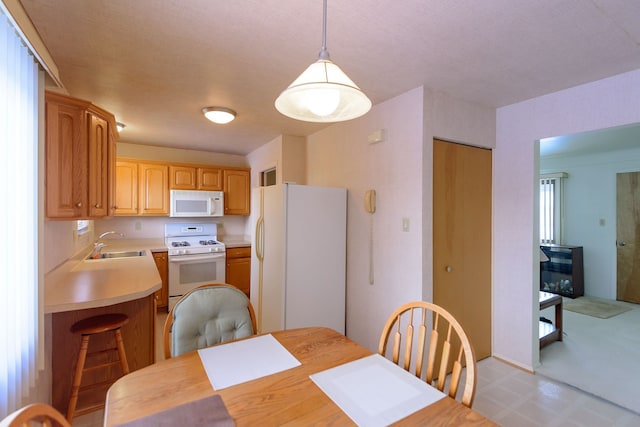 dining room with sink