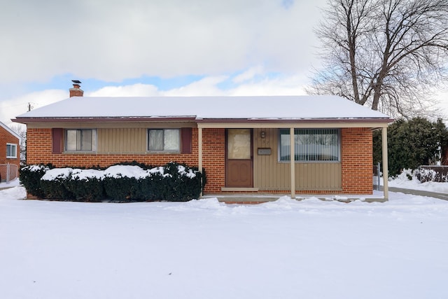 view of ranch-style house