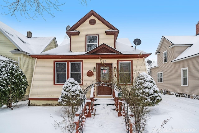 view of front of home