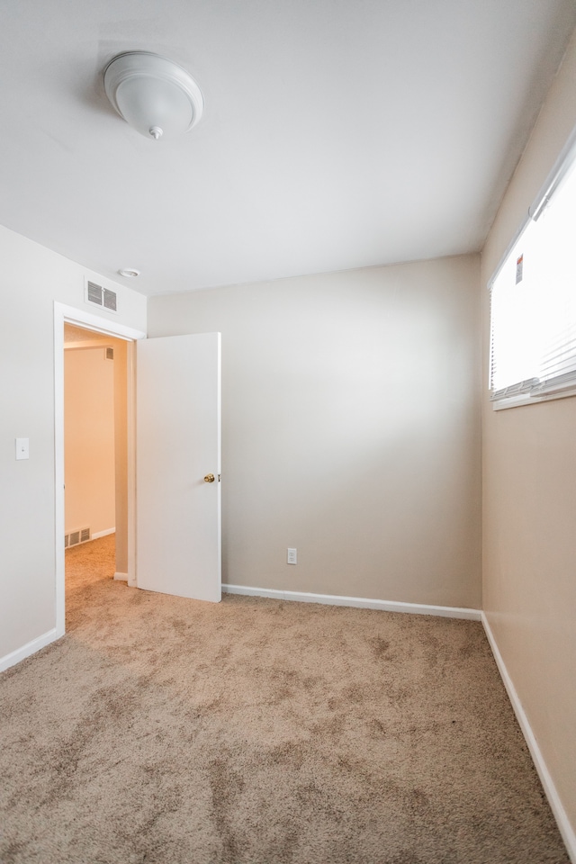 view of carpeted empty room