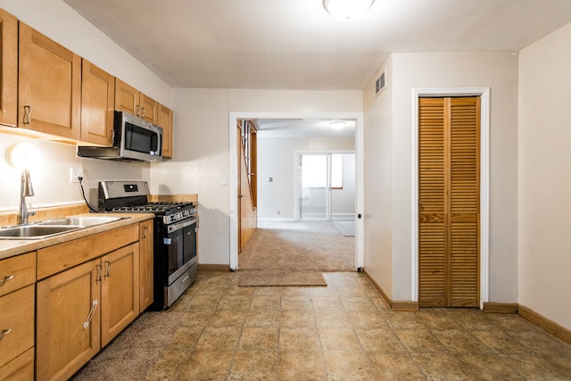 kitchen featuring sink and stainless steel appliances