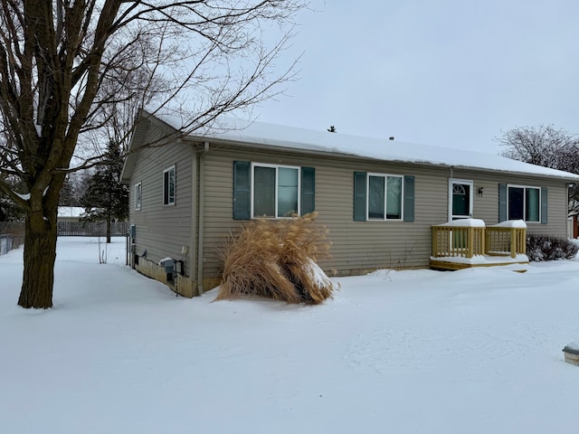 view of front of home