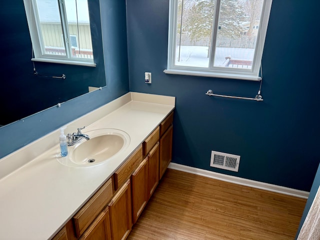 bathroom featuring vanity