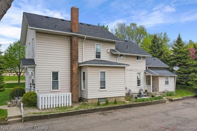 view of rear view of house