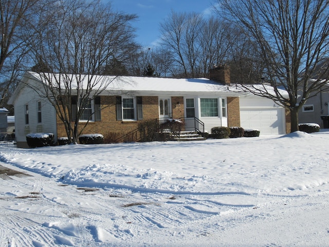 ranch-style house with a garage