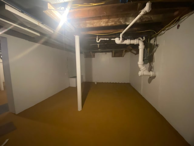 view of basement