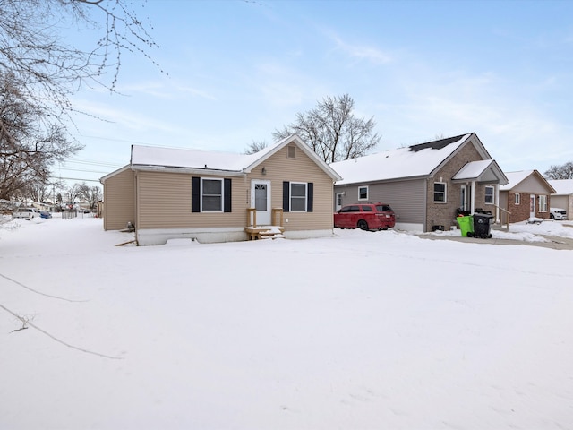 view of front of home