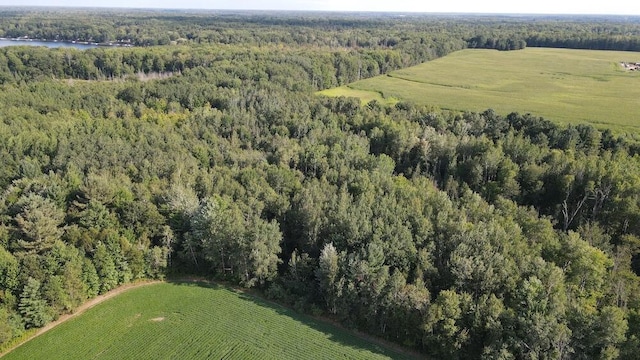 drone / aerial view with a rural view