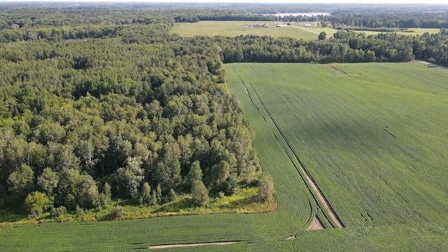 drone / aerial view with a rural view