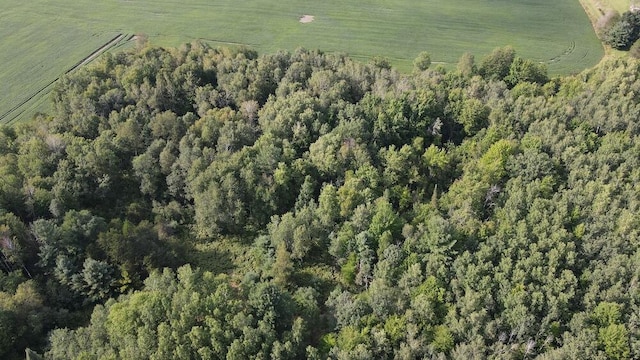 aerial view with a rural view