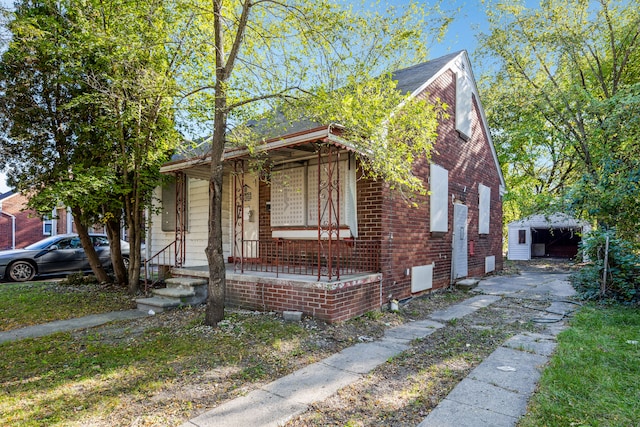 bungalow with a porch