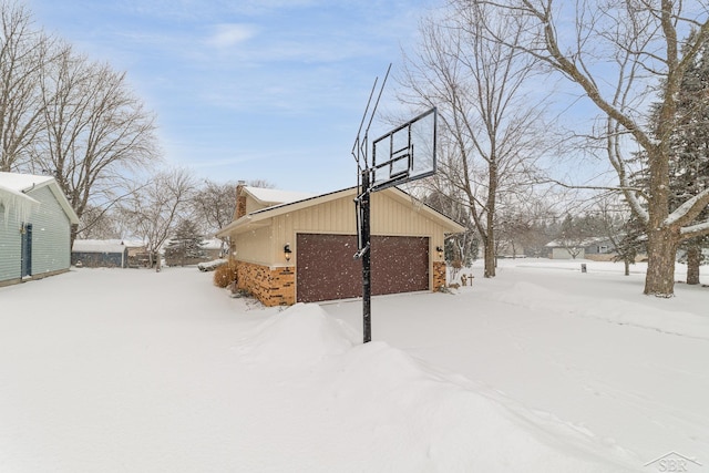 view of basketball court