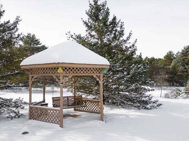 view of property's community featuring a gazebo