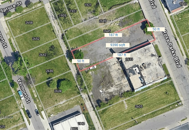 2633 Rosa Parks Blvd, Detroit MI, 48216 land for sale