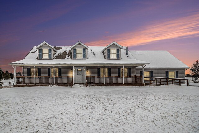 881 N Steinbach Rd, Dexter, MI 48130 - view of front facade with a porch