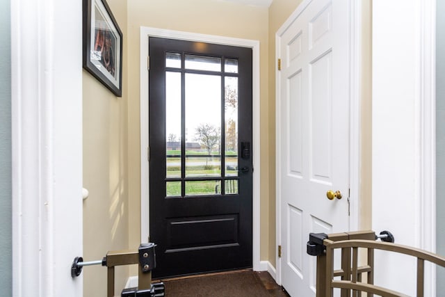 doorway with plenty of natural light