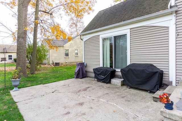 view of patio / terrace with area for grilling