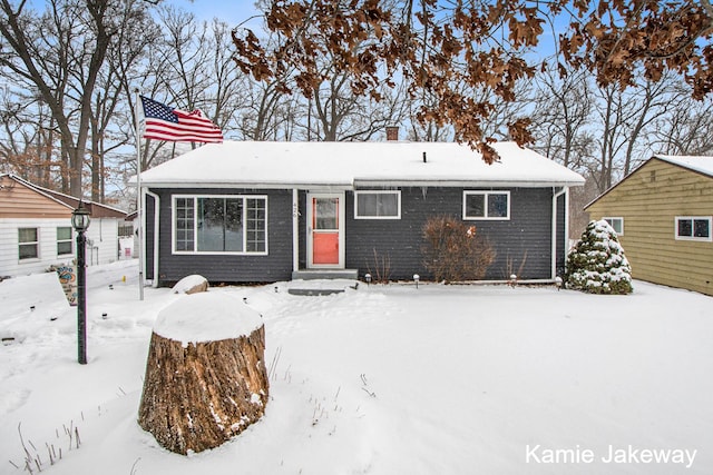 view of front of home