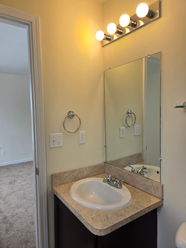 bathroom featuring vanity