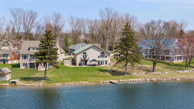 14113 Grandview Dr, Cement City, MI 49233 - view of water feature