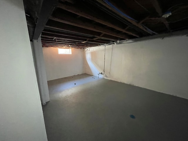 view of basement