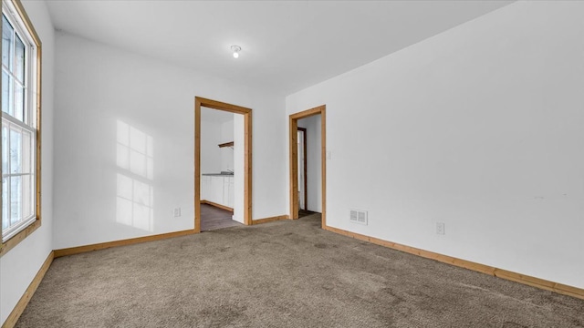 view of carpeted empty room