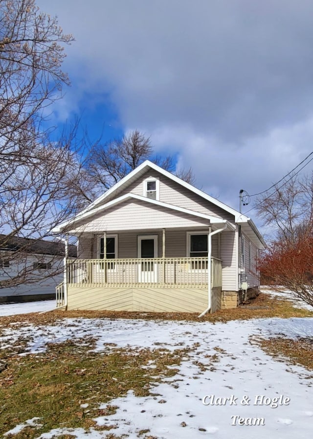 view of bungalow-style house