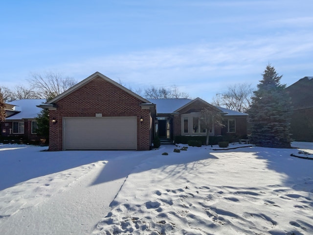 view of front of house featuring a garage