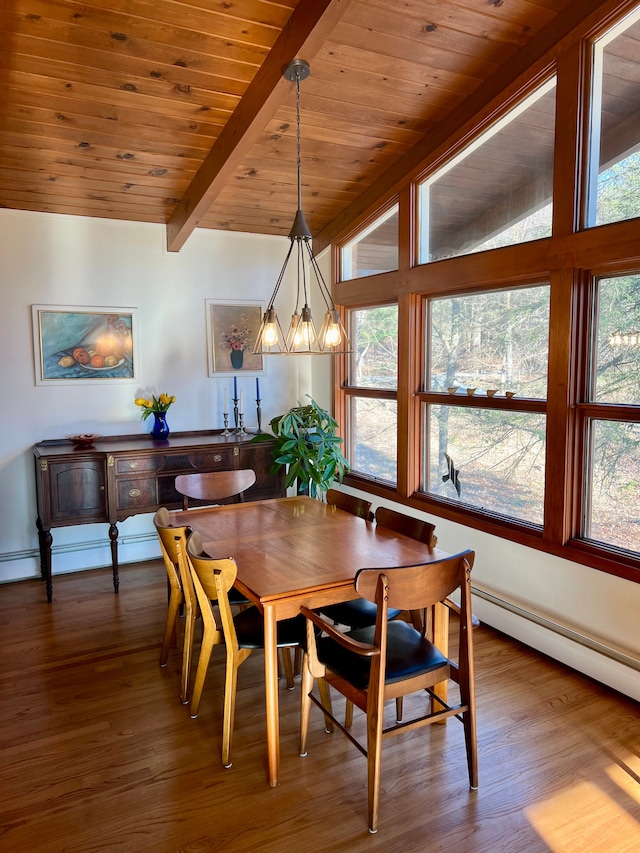 view of dining space