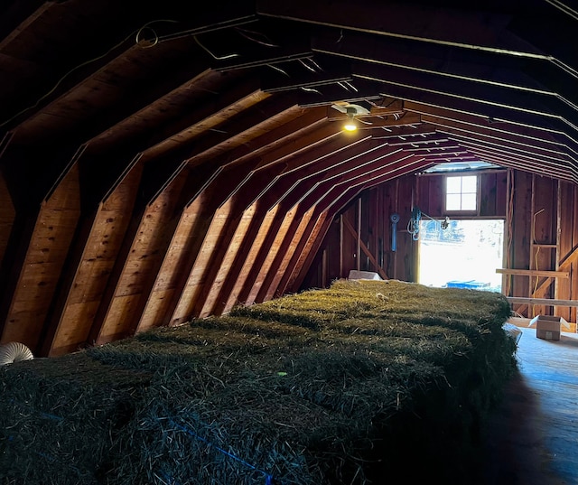 view of attic