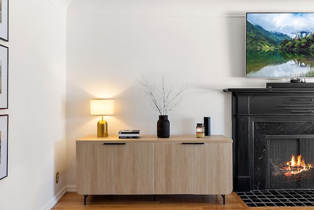 interior space featuring hardwood / wood-style floors