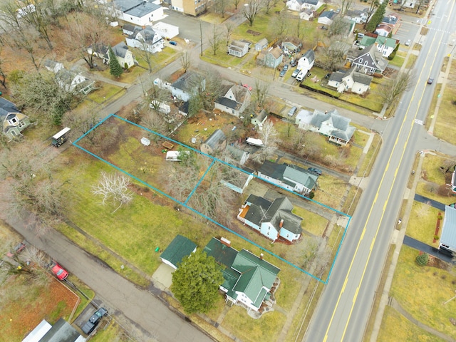 bird's eye view with a residential view