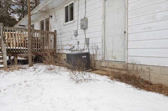 exterior space with central AC unit