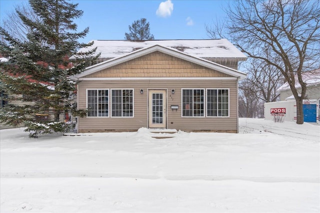 view of front of home