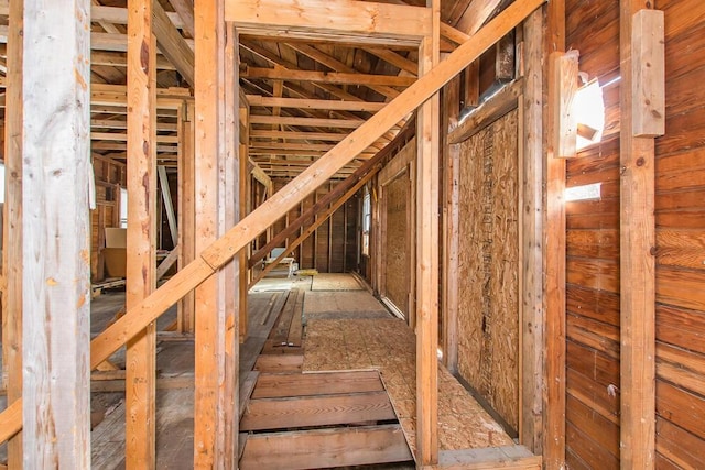 view of attic